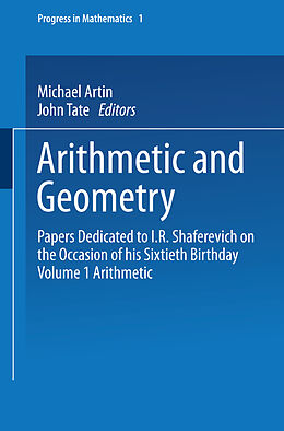 Couverture cartonnée Arithmetic and Geometry de John Tate, Michael Artin