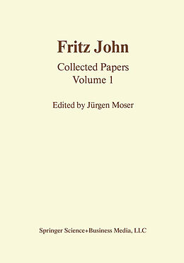 Livre Relié Fritz John. Vol.1 de Fritz John