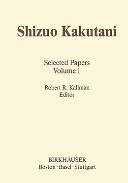 Livre Relié Shizuo Kakutani de S. Kakutani