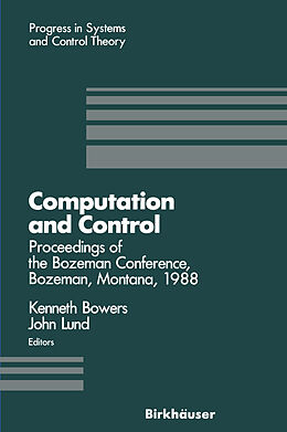 Couverture cartonnée Computation and Control de John Lund, Kenneth L. Bowers