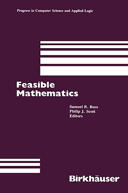 Couverture cartonnée Feasible Mathematics de P. J. Scott, S. R. Buss