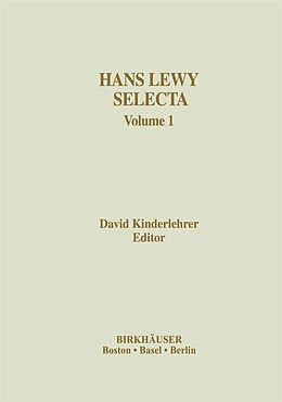 Livre Relié Hans Lewy Selecta de 