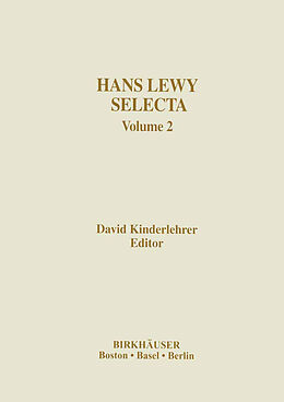 Livre Relié Hans Lewy Selecta de 