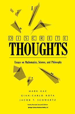 Couverture cartonnée Discrete Thoughts de Mark Kac, Jacob T. Schwartz, Gian-Carlo Rota