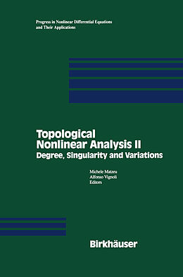 Fester Einband Topological Nonlinear Analysis II von Alfonso Vignoli, Michele Matzeu