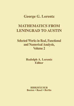 Livre Relié Mathematics from Leningrad to Austin, Volume 2 de 