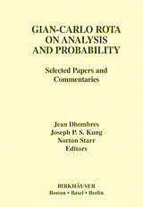 Livre Relié Gian-Carlo Rota on Analysis and Probability de Jean Dhombres