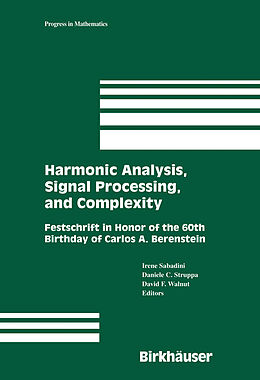 eBook (pdf) Harmonic Analysis, Signal Processing, and Complexity de Irene Sabadini, Daniele C. Struppa, David F. Walnut