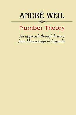 Kartonierter Einband Number Theory von André Weil