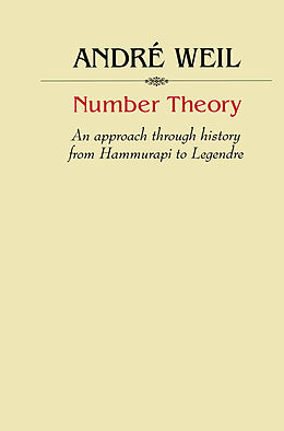 eBook (pdf) Number Theory de André Weil