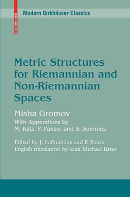 E-Book (pdf) Metric Structures for Riemannian and Non-Riemannian Spaces von Mikhail Gromov
