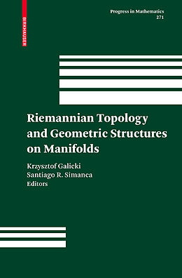 Livre Relié Riemannian Topology and Geometric Structures on Manifolds de 