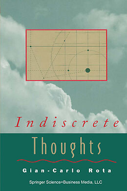 Kartonierter Einband Indiscrete Thoughts von Gian-Carlo Rota