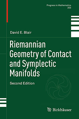 Fester Einband Riemannian Geometry of Contact and Symplectic Manifolds von David E. Blair