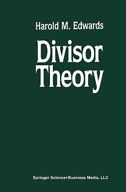 Kartonierter Einband Divisor Theory von Harold M. Edwards