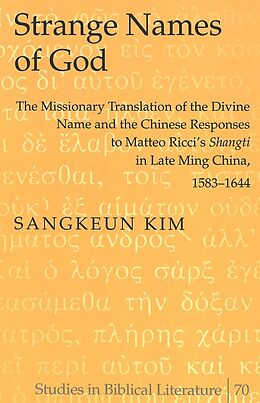 Livre Relié Strange Names of God de Sangkeun Kim