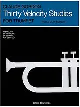 Claude Gordon Notenblätter 30 Velocity Studies for trumpet