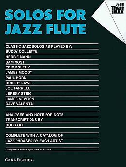  Notenblätter Solos for Jazz FluteAnalyses