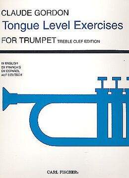 Claude Gordon Notenblätter Tongue Level Exercises for trumpet