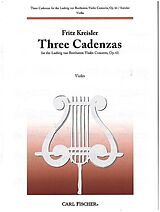 Ludwig van Beethoven Notenblätter 3 Cadenzas to the Violin Concerto op.61