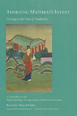 E-Book (epub) Adorning Maitreya's Intent von Rongtonpa