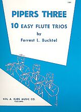 Forrest L. Buchtel Notenblätter Pipers Three 10 easy flute trios