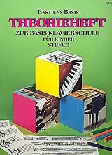 James Bastien Notenblätter Theorieheft zur Basis Klavierschule Band 3