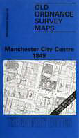 gefaltete (Land)Karte Manchester City Centre 1849 von Nick Burton