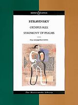 Igor Strawinsky Notenblätter Oedipus rex and Symphony of psalms