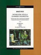 Benjamin Britten Notenblätter Werke für Stimme und Kammerorchester
