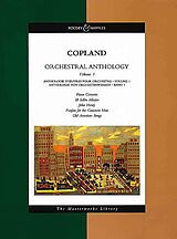 Aaron Copland Notenblätter Anthologie von Orchesterwerken Band 1