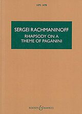 Sergei Rachmaninoff Notenblätter Rhapsodie über ein Thema von Paganini op.43