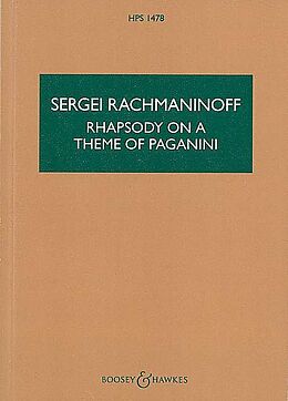 Sergei Rachmaninoff Notenblätter Rhapsodie über ein Thema von Paganini op.43