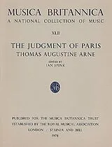 Thomas Augustine Arne Notenblätter JUDGEMENT OF PARIS OPERA