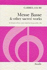 Gabriel Urbain Fauré Notenblätter Messe basse and other sacred