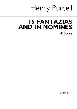 Henry Purcell Notenblätter FANTAZIAS AND IN NOMINES FOR