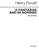 Henry Purcell Notenblätter 15 Fantazias and in Nomines