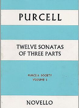 Henry Purcell Notenblätter 12 Sonatas of 3 parts for 2 violins