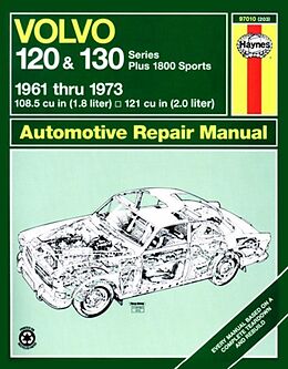 Couverture cartonnée Volvo 120 & 130 Series (and P1800) (61 - 73) Haynes Repair Manual de Haynes Publishing