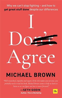 Couverture cartonnée I Don't Agree de Michael Brown