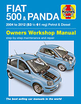 Couverture cartonnée Fiat 500 & Panda (04 - 12) Haynes Repair Manual de Haynes Publishing