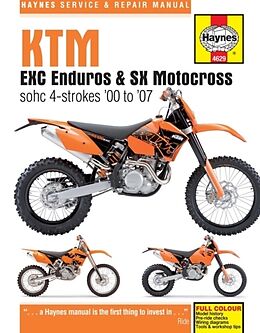 Kartonierter Einband KTM EXC Enduros & SX Motocross sohc 4-strokes (00 - 07) von Haynes Publishing