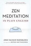 Kartonierter Einband Zen Meditation in Plain English von John Daishin Buksbazen