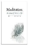 Kartonierter Einband Meditation von Rittelmeyer Friedrich