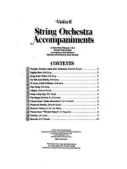  Notenblätter Suzuki Violin School Orchestra