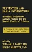 Fester Einband Prevention And Early Intervention von William B. Carey, Sean C. McDevit