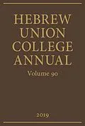 E-Book (pdf) Hebrew Union College Annual Volume 90 (2019) von Hebrew Union College Press