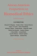 Kartonierter Einband African-American Perspectives on Biomedical Ethics von Harley E. Pellegrino, Edmund D. Flack