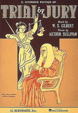 Arthur Seymour Sullivan Notenblätter Trial by Jury