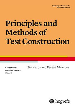 Kartonierter Einband Principles and Methods of Test Construction von Karl Schweizer, Christine DiStefano